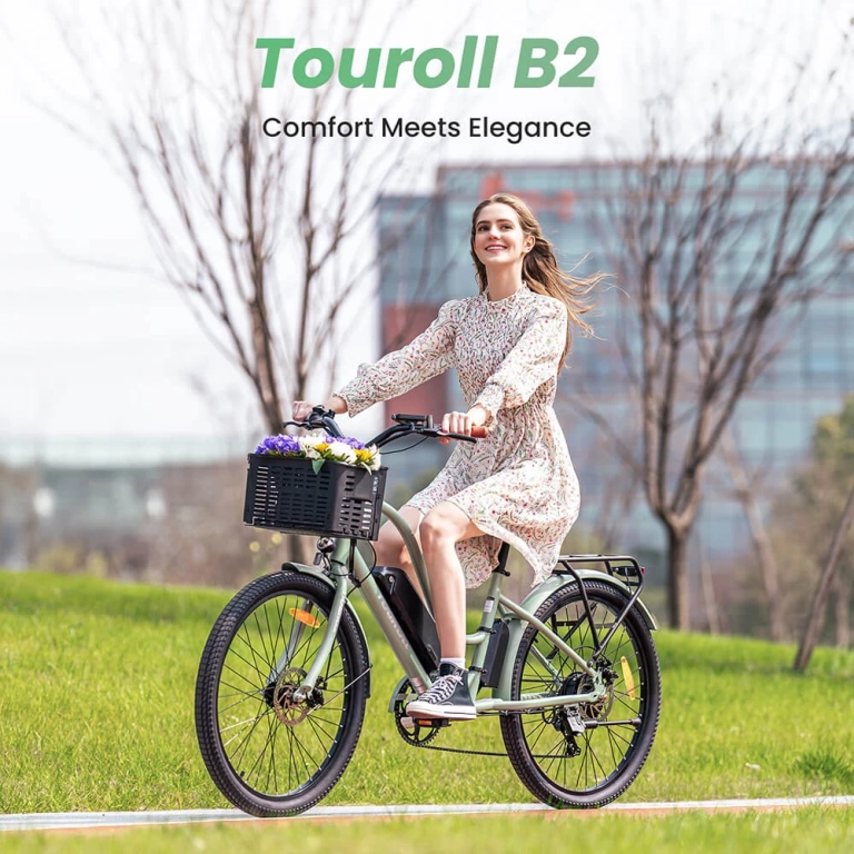 Tourol B2 elektromos bicaj 250 W-os erővel és retró vázzal 3