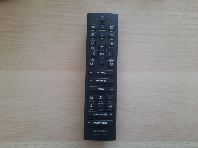 Ultimea Poseidon D60 soundbar teszt 22