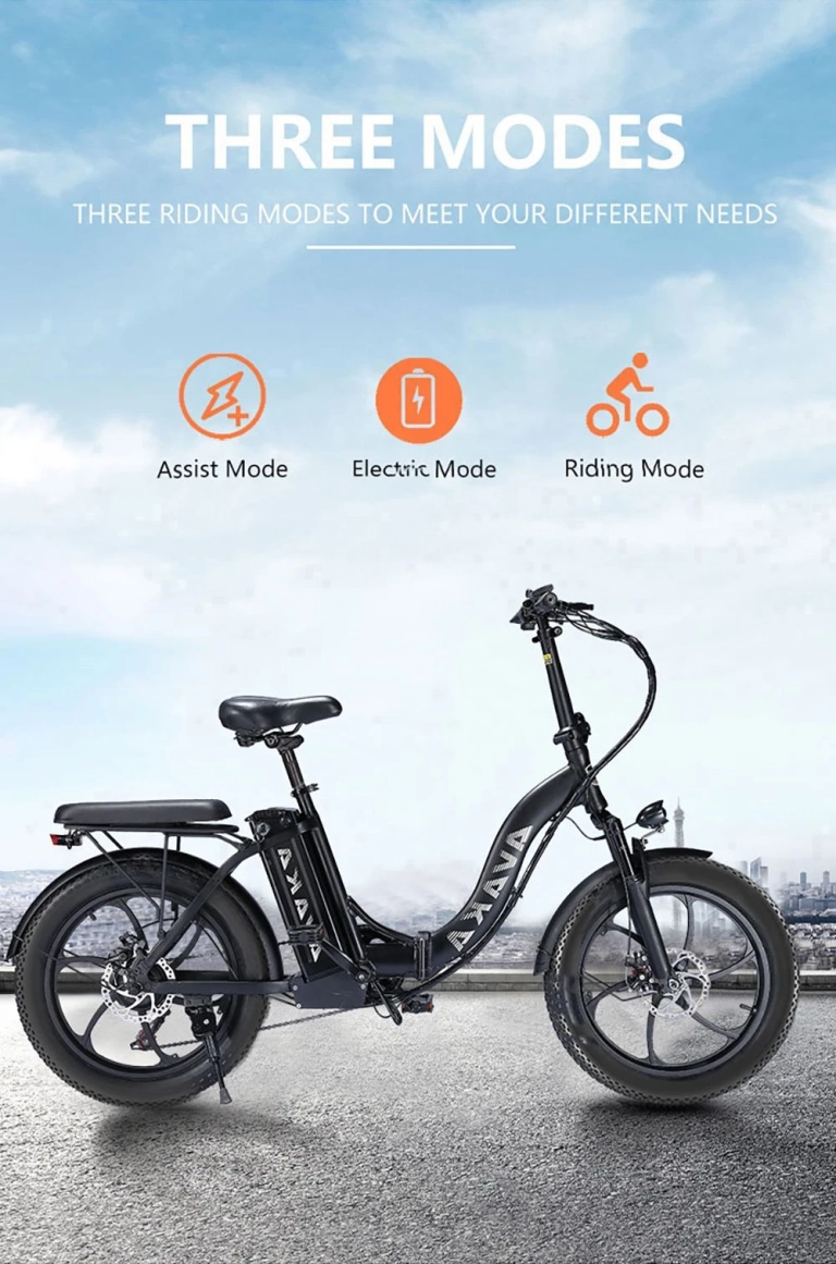 AVAKA BZ20 PLUS e-bike: siess, mert más gurul el vele 8