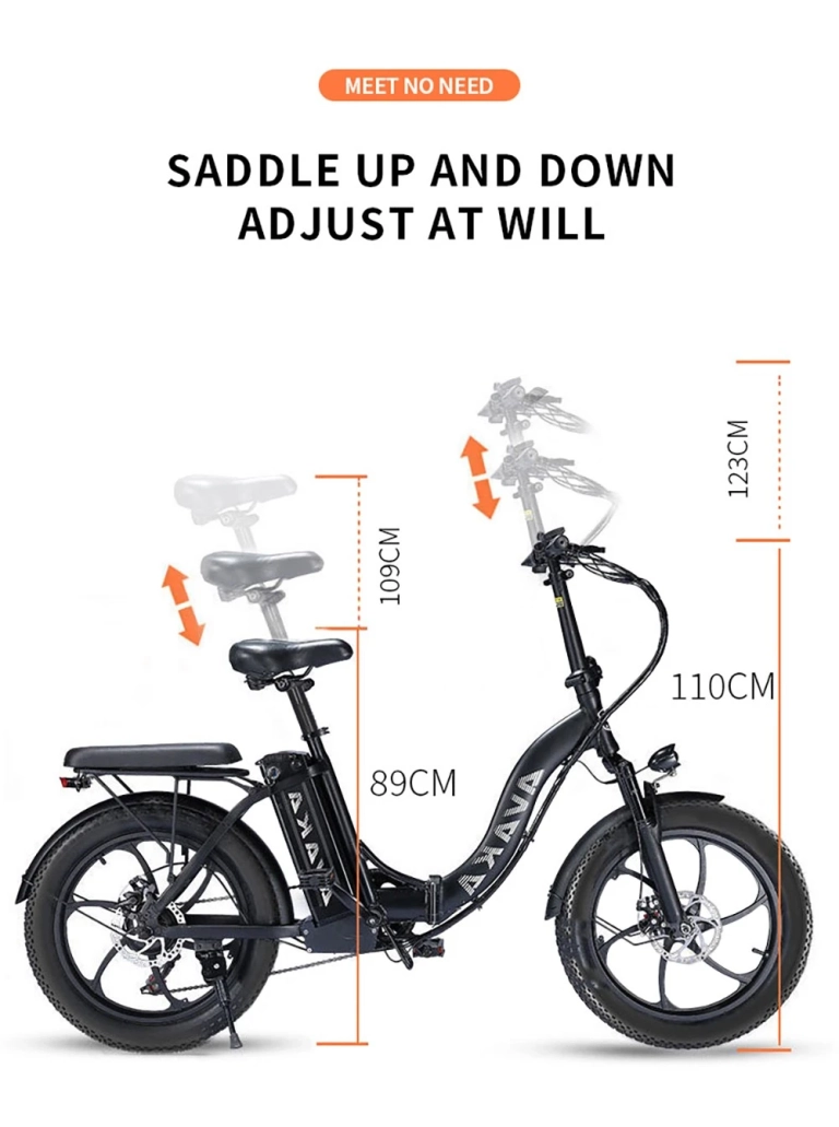 AVAKA BZ20 PLUS e-bike: siess, mert más gurul el vele 17