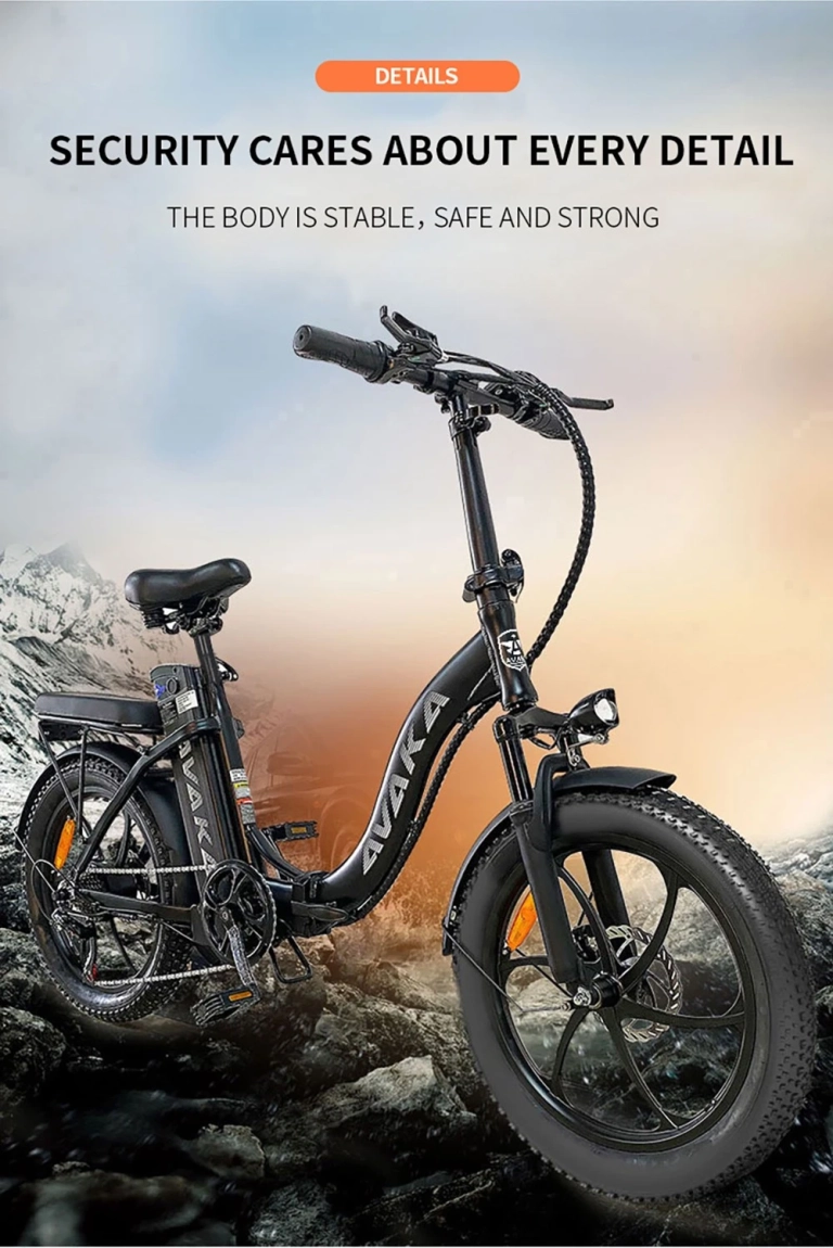 AVAKA BZ20 PLUS e-bike: siess, mert más gurul el vele 9