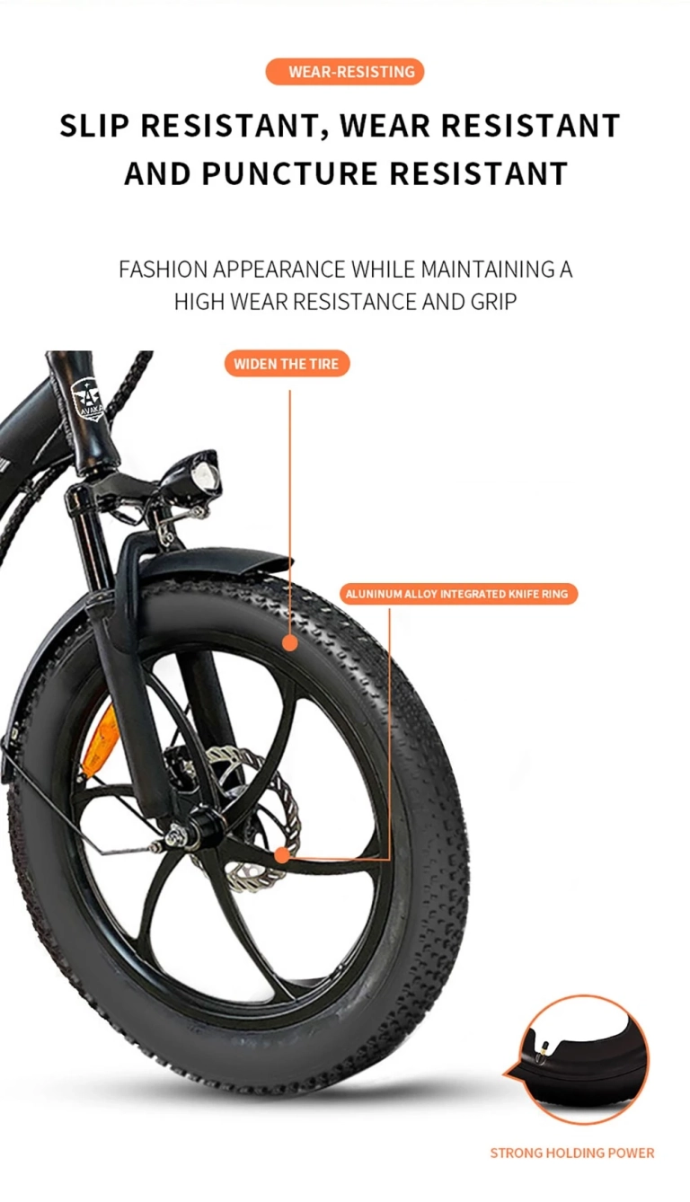 AVAKA BZ20 PLUS e-bike: siess, mert más gurul el vele 13
