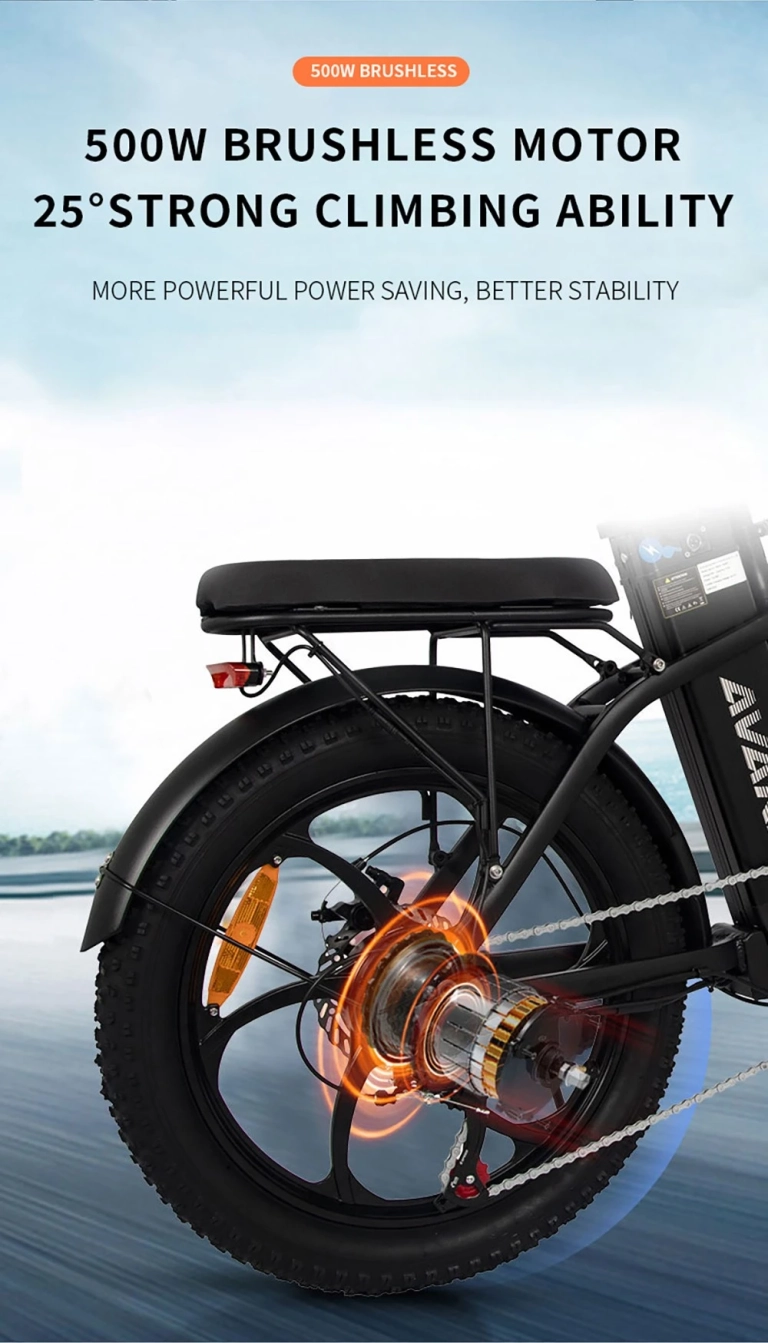 AVAKA BZ20 PLUS e-bike: siess, mert más gurul el vele 12