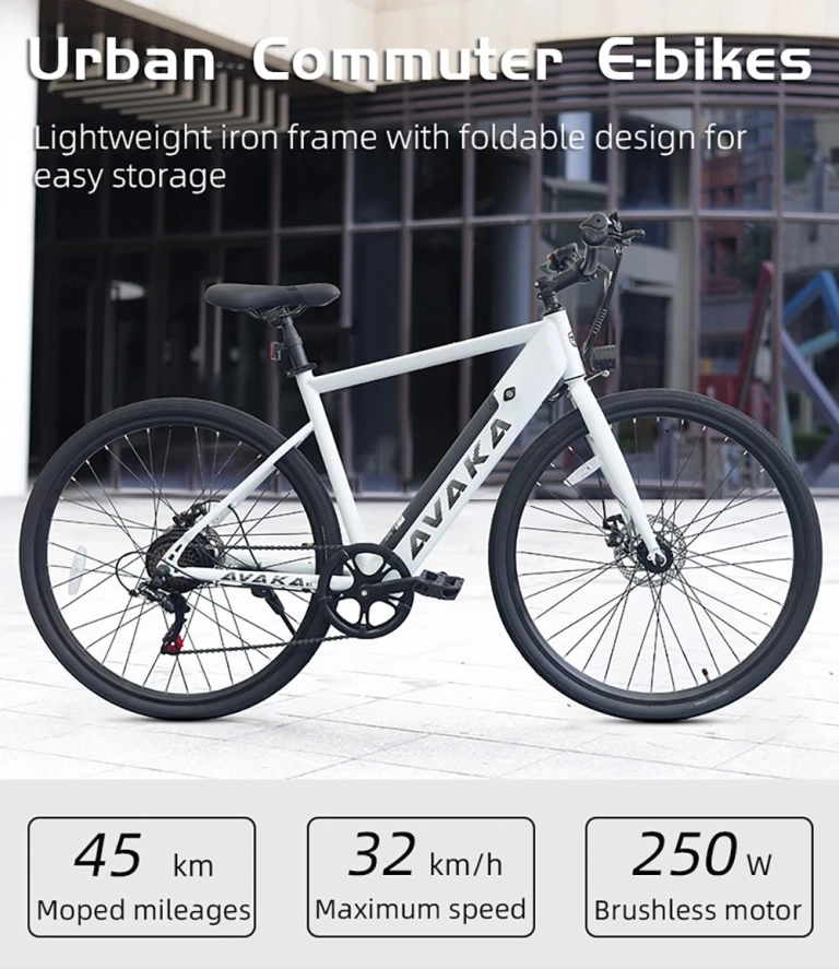 AVAKA R1 Electric Bike – 250W Quiet Power 7