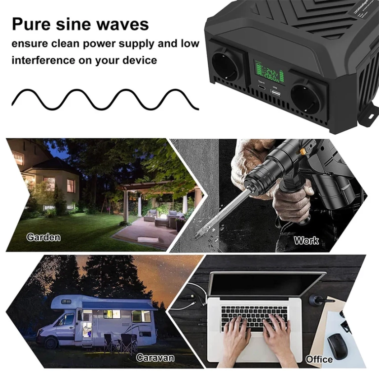 DATOUBOSS inverter: áramellátás tiszta szinuszhullámmal 6
