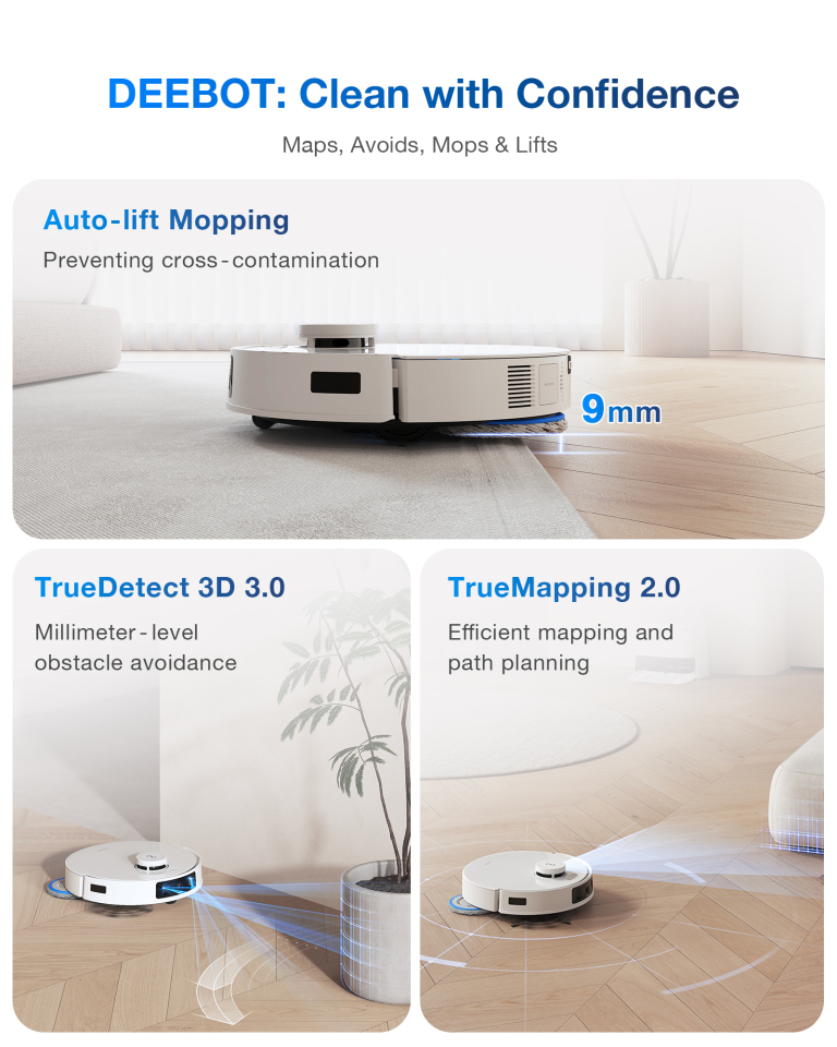 ECOVACS N20 PRO Plus: önürítő, önmosó, önszárító robot 11