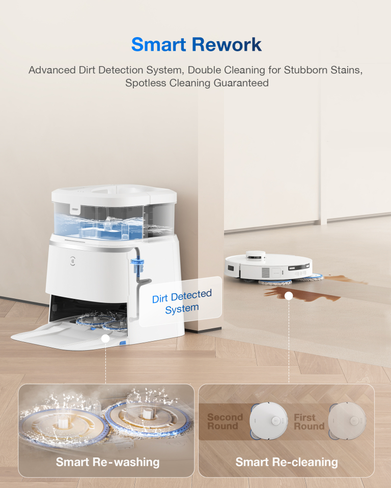 ECOVACS N20 PRO Plus: önürítő, önmosó, önszárító robot 10
