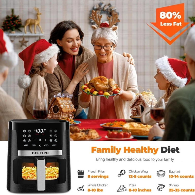 A GELEIPU DL27 air fryer megmenti a hétköznapjaid 6