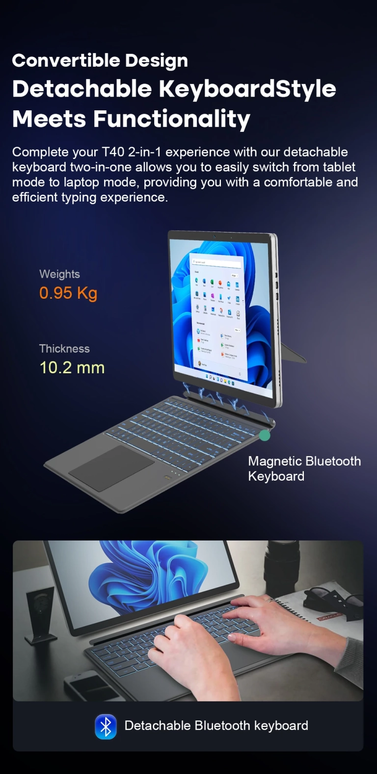 Ninkear T40 2 az 1-ben tablet teszt 59