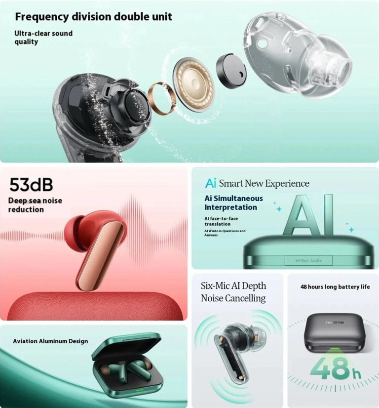 Realme Buds Air 7 Pro füles: elsők között szerezheted be 10