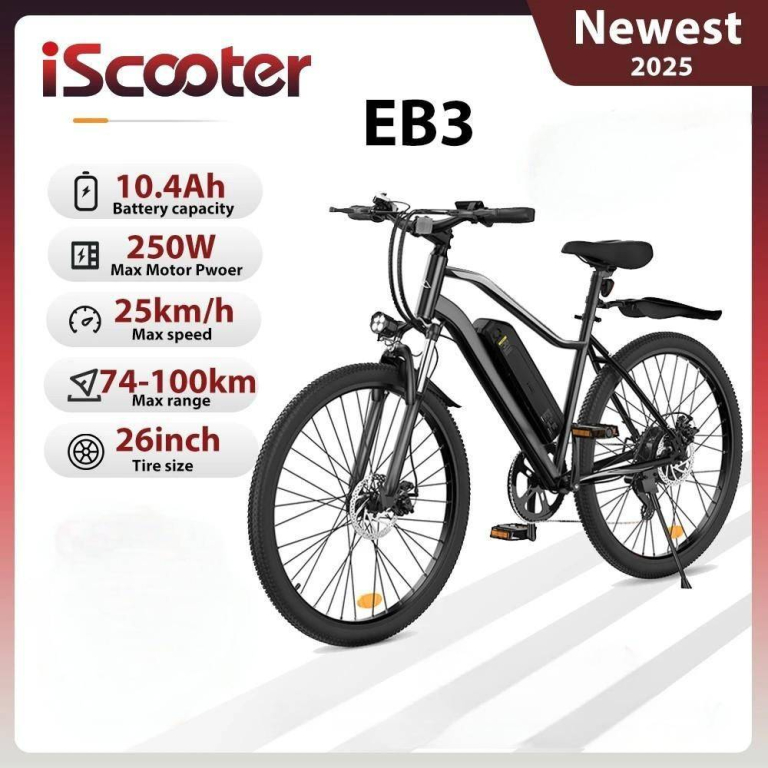 Erős, stílusos és meglepően olcsó az iScooter EB3 e-bike 14