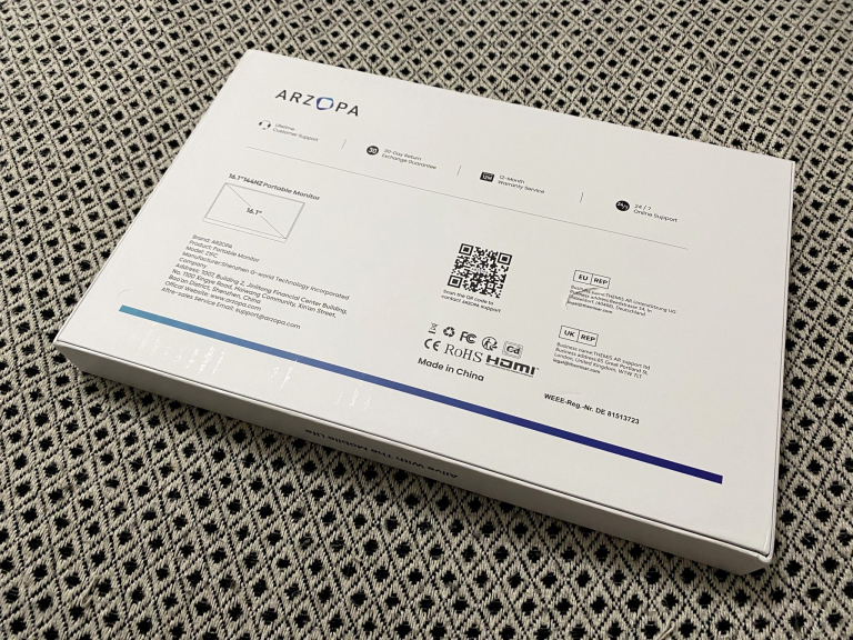 Arzopa Z1FC hordozható gamer monitor teszt 13
