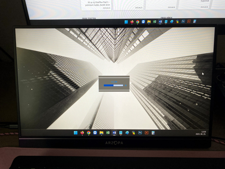 Arzopa Z1FC hordozható gamer monitor teszt 16