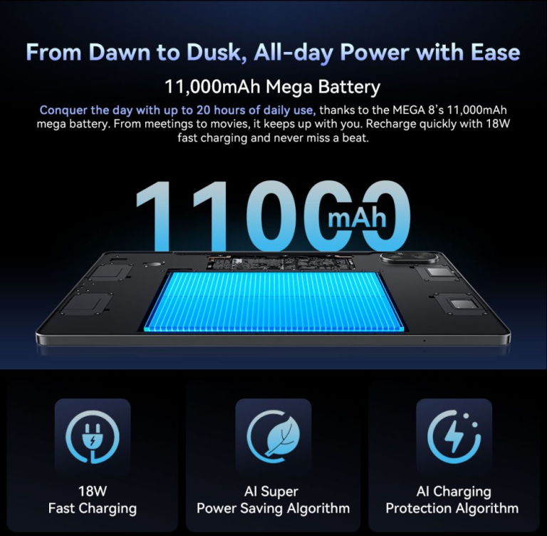 Gigászi belépő: itt az új Blackview Mega 8 tablet 8