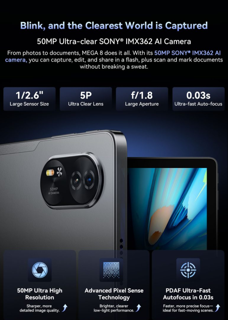 Gigászi belépő: itt az új Blackview Mega 8 tablet 11