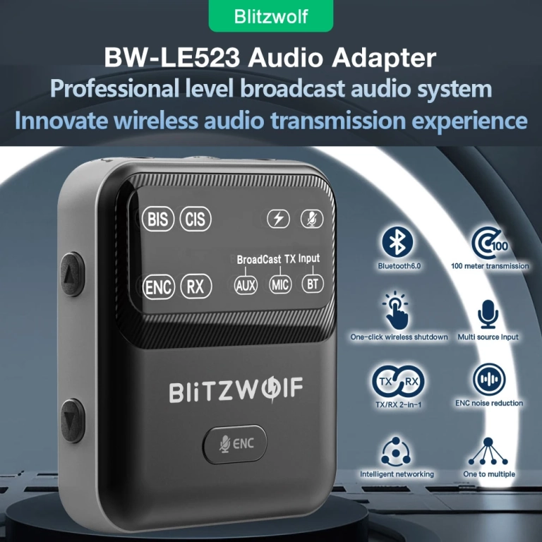Bemutatkozik a BlitzWolf BW-LE523 Bluetooth adapter 6