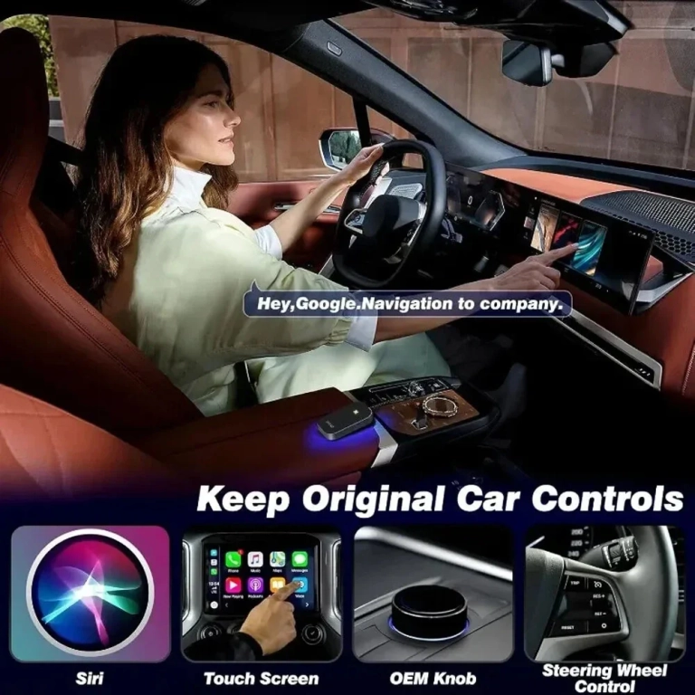 Filléres CA02 vezeték nélküli CarPlay/Android Auto adapter 7