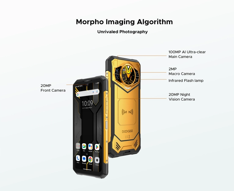 Techpáncél 5G-vel; ez a DOOGEE S200X strapatelefon 7