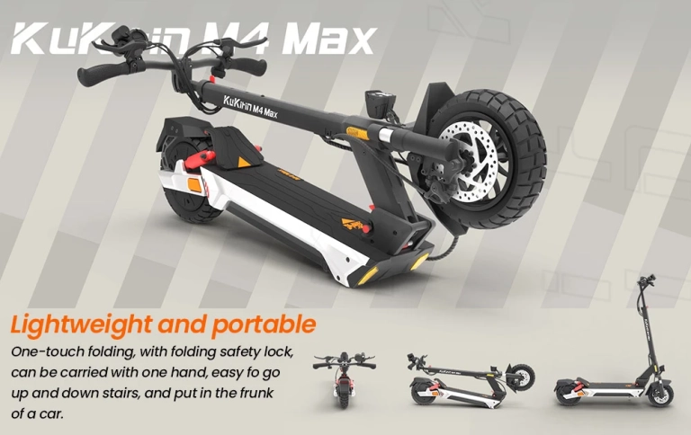 KuKirin M4 Max e-scooter: 800 watts, 45 km/h, and you 7