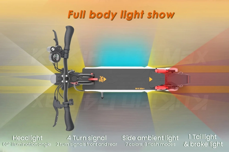 KuKirin M4 Max e-scooter: 800 watts, 45 km/h, and you 9