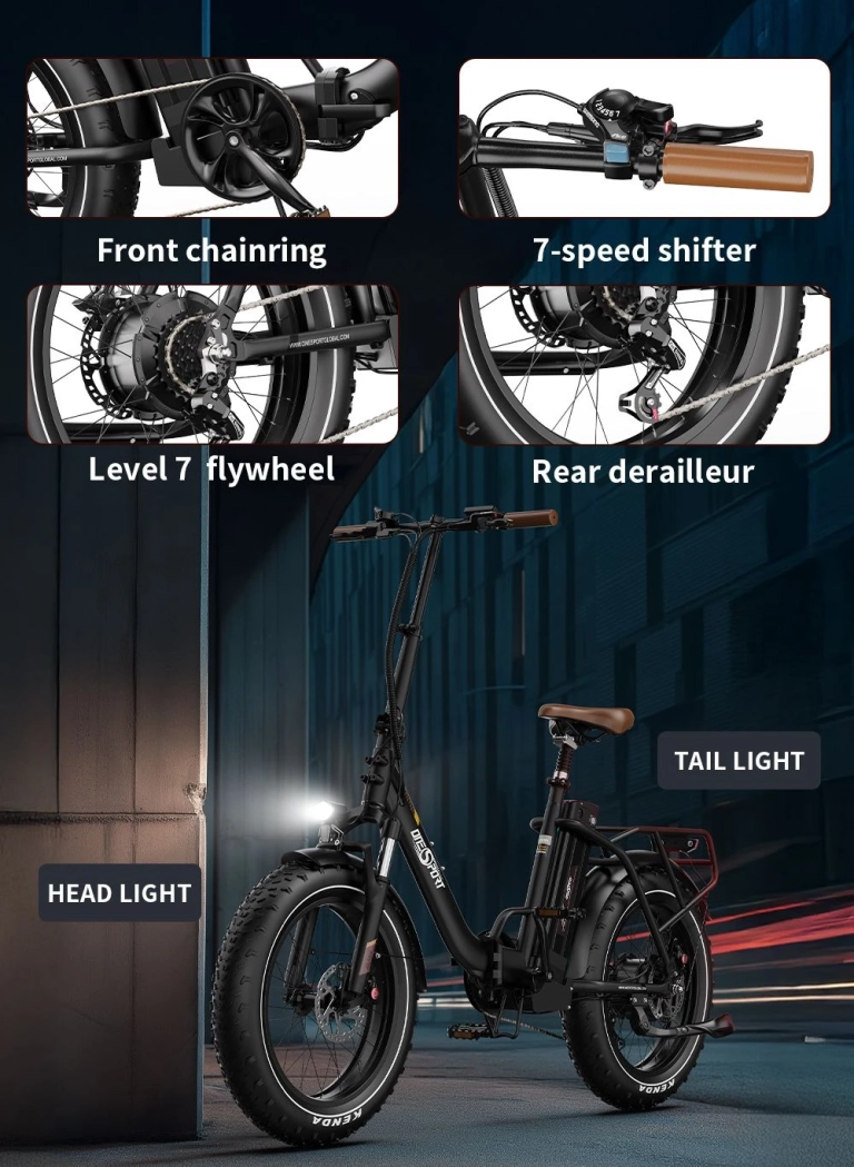 ONESPORT OT16 Max: fatbike feeling összehajtható vázzal 13