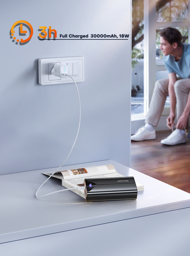 30 000 mAh színtiszta energia: QOOVI power bank 3