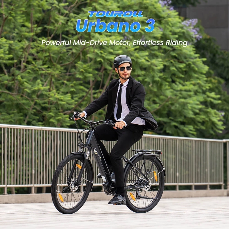 Touroll Urbano 3: új középmotoros e-bike ajándék sisakkal 3