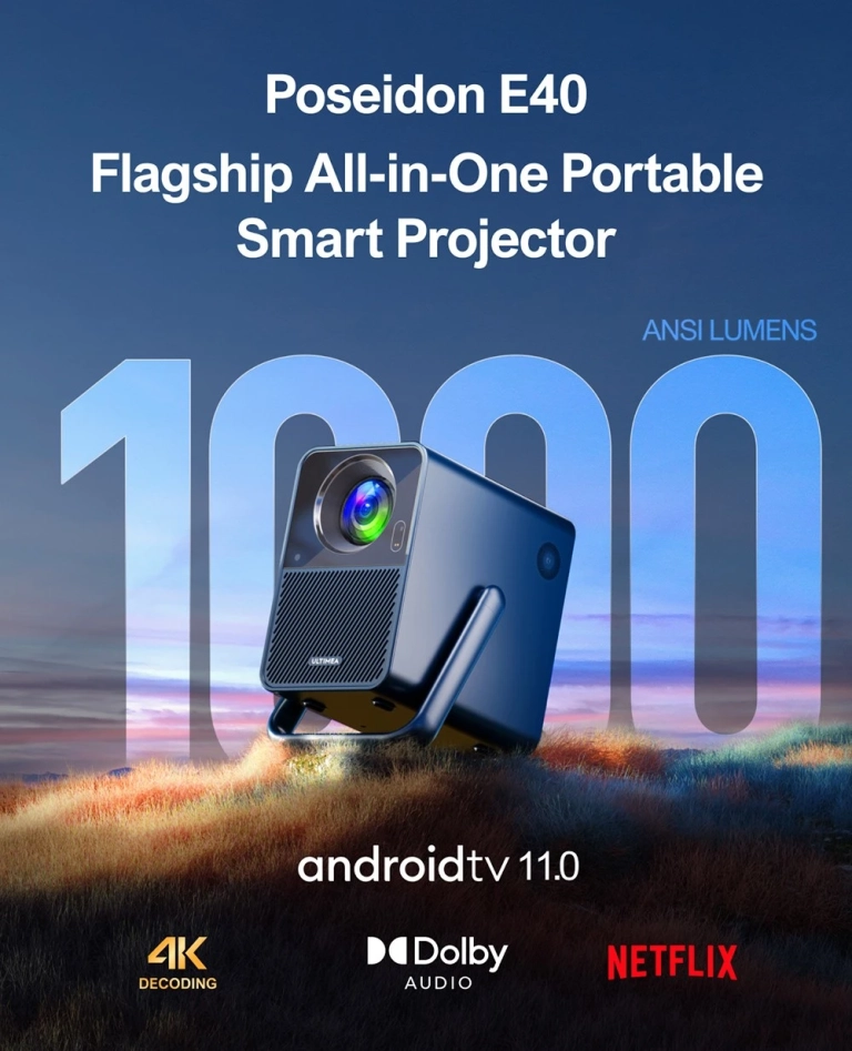 Ultimea Poseidon E40 projektor: mozit varázsol a tapétára 2