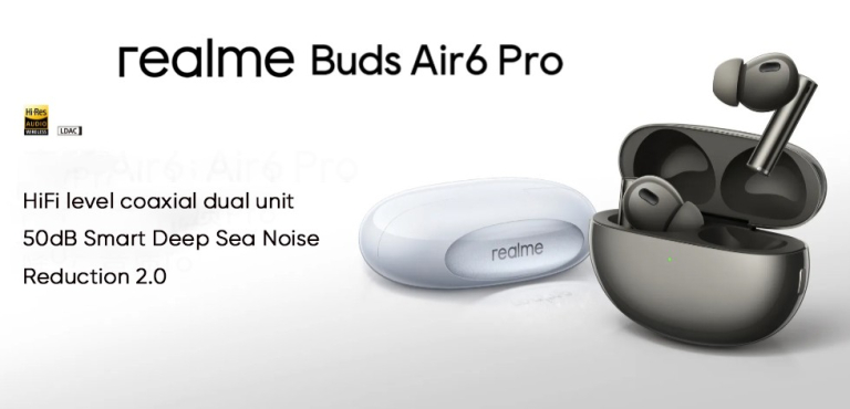 50 dB csend és 40 óra zene: Realme Buds Air 6 Pro 5