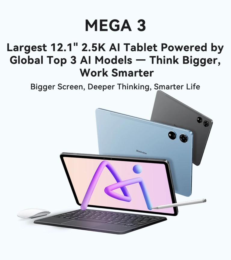 Az új Blackview MEGA 3 tablet odaver a konkurenciának 4