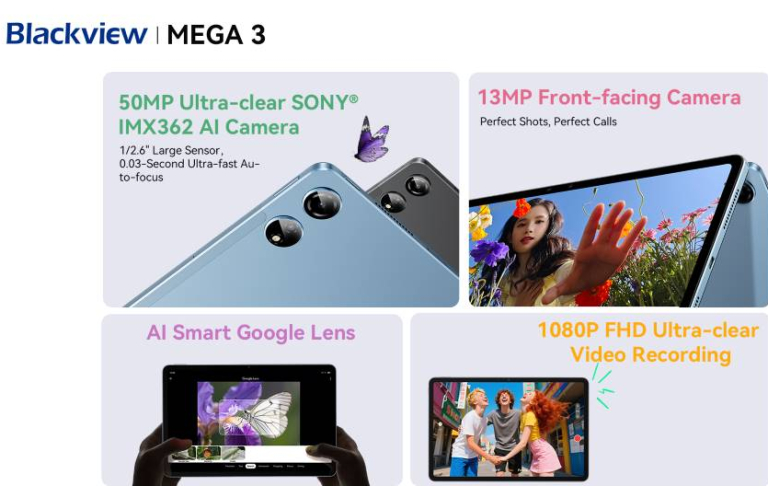 Az új Blackview MEGA 3 tablet odaver a konkurenciának 6