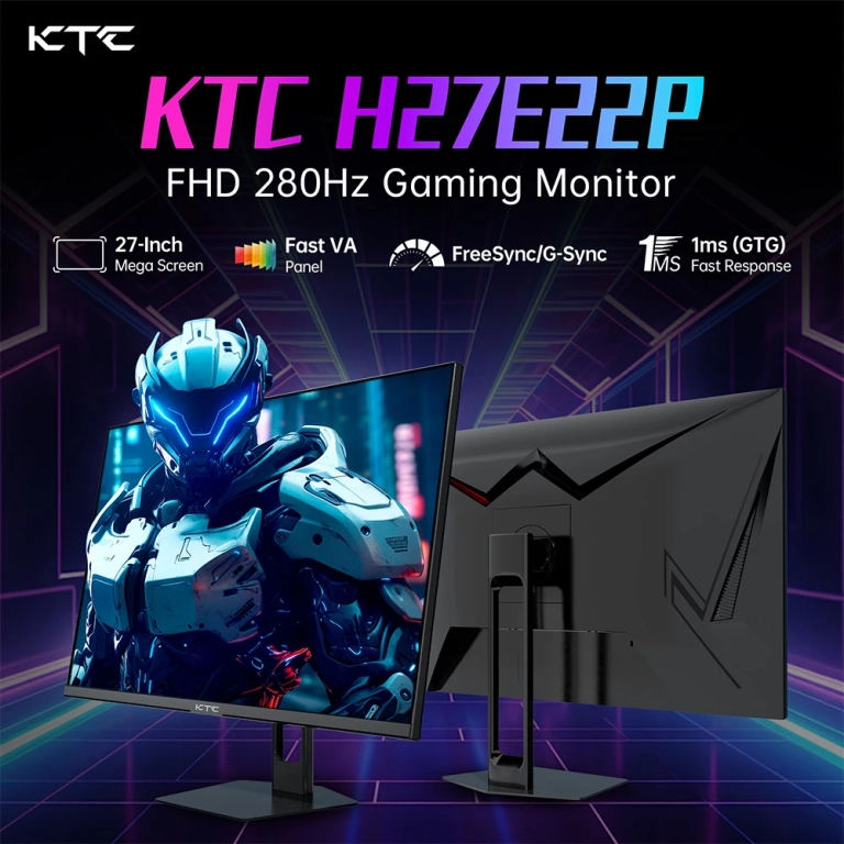 KTC H27E22P gamer monitor: amikor a pixelek sprintelnek 3