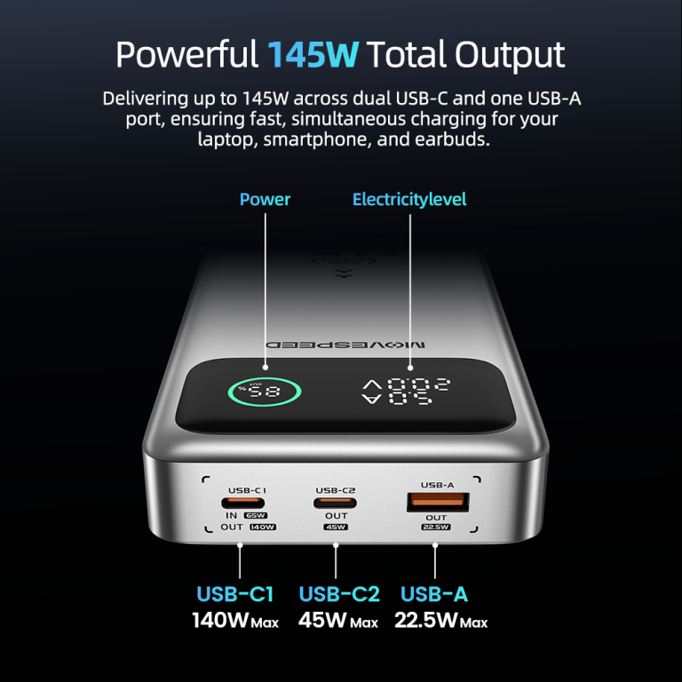 MOVESPEED M25 Pro power bank, ami többet tud az átlagnál 8
