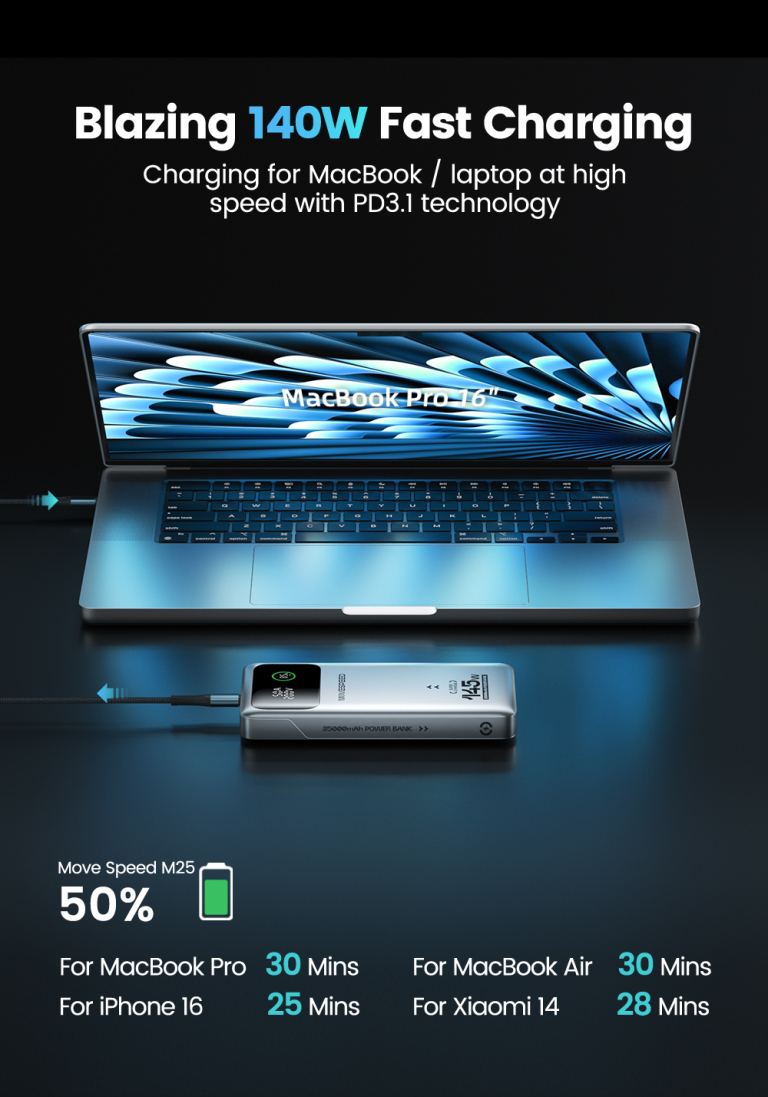 MOVESPEED M25 Pro power bank, ami többet tud az átlagnál 5