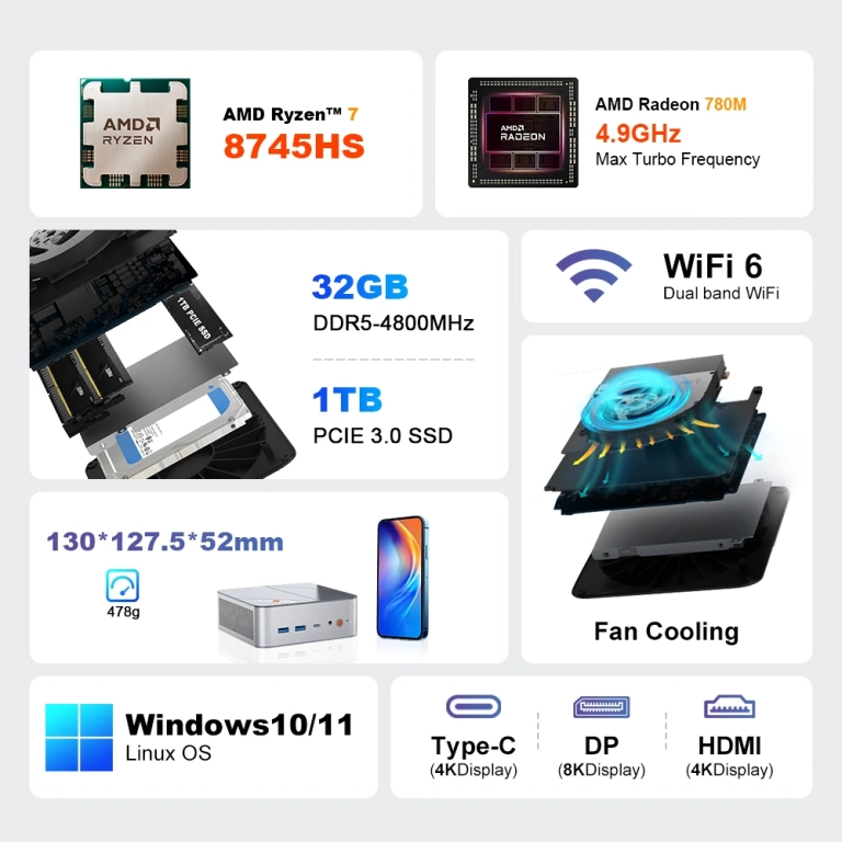 A Ninkear M8 nem gamer PC, de nem is irodai dísz 16