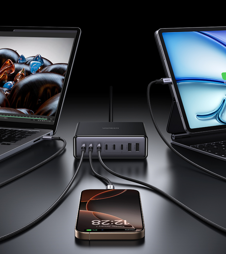 UGREEN 200 W-os töltőállomás – Egyszerre nyolcat? Naná 5
