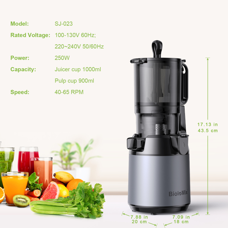 Egészséges levek egyszerűen a Biolomix SJ-023 Juicerrel 13