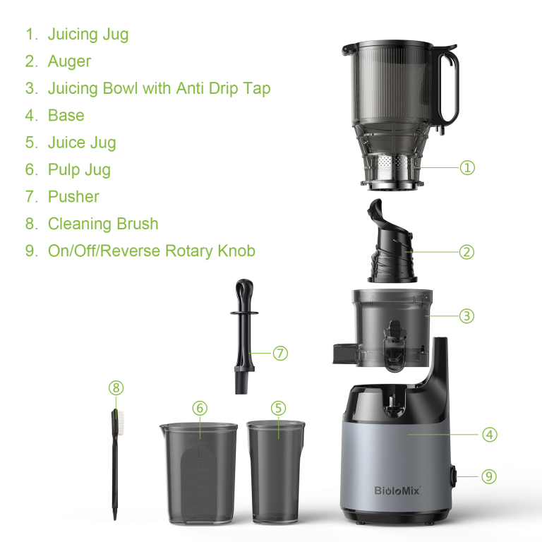 Egészséges levek egyszerűen a Biolomix SJ-023 Juicerrel 17