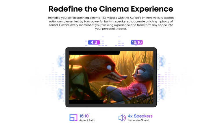 CHUWI AuPad: Android 14 és Full HD+ élmény a hétköznapokra 9