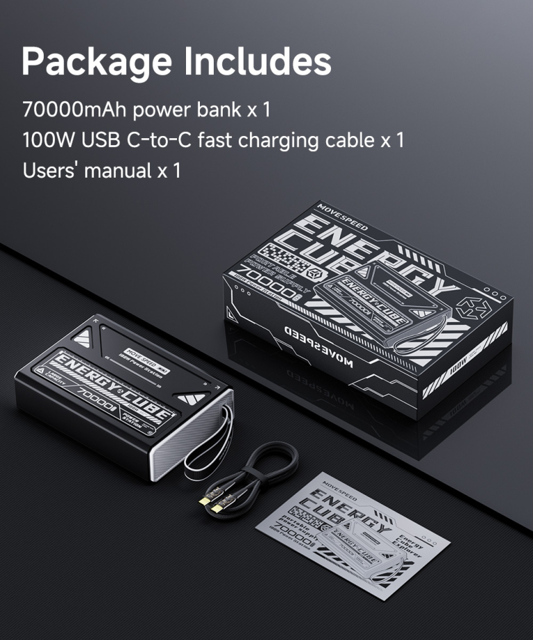 MOVESPEED Z70 Pro: a power bank, ami 24 napig kitart 13