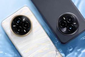 Realme 14 Pro+ okostelefon: lila köd, tiszta erő