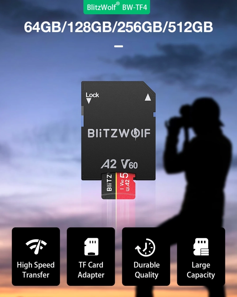 Elég volt a csiga-tempóból? Itt a BlitzWolf új SD kártyája 7