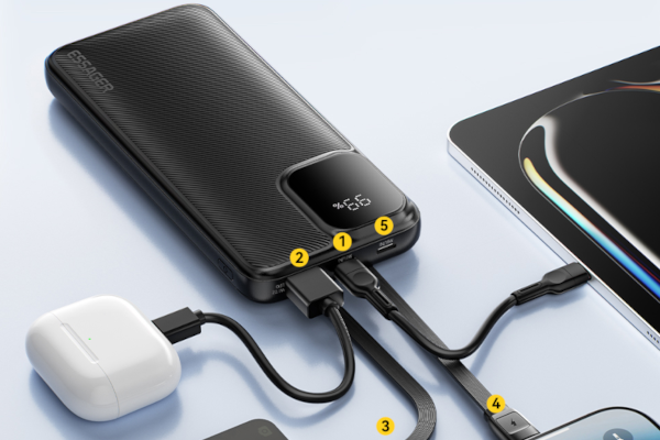 Essager power bank – két kábel, nulla para, 22,5 watt 1