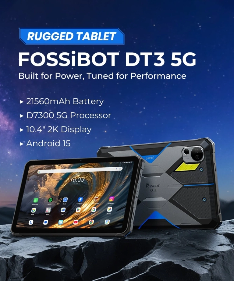 Fossibot DT3 tablet: munkaállomás és túlélőkészlet egyben 3