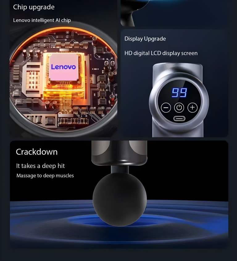 Lenovo masszázspisztoly – laza izommentő, komoly számokkal 8