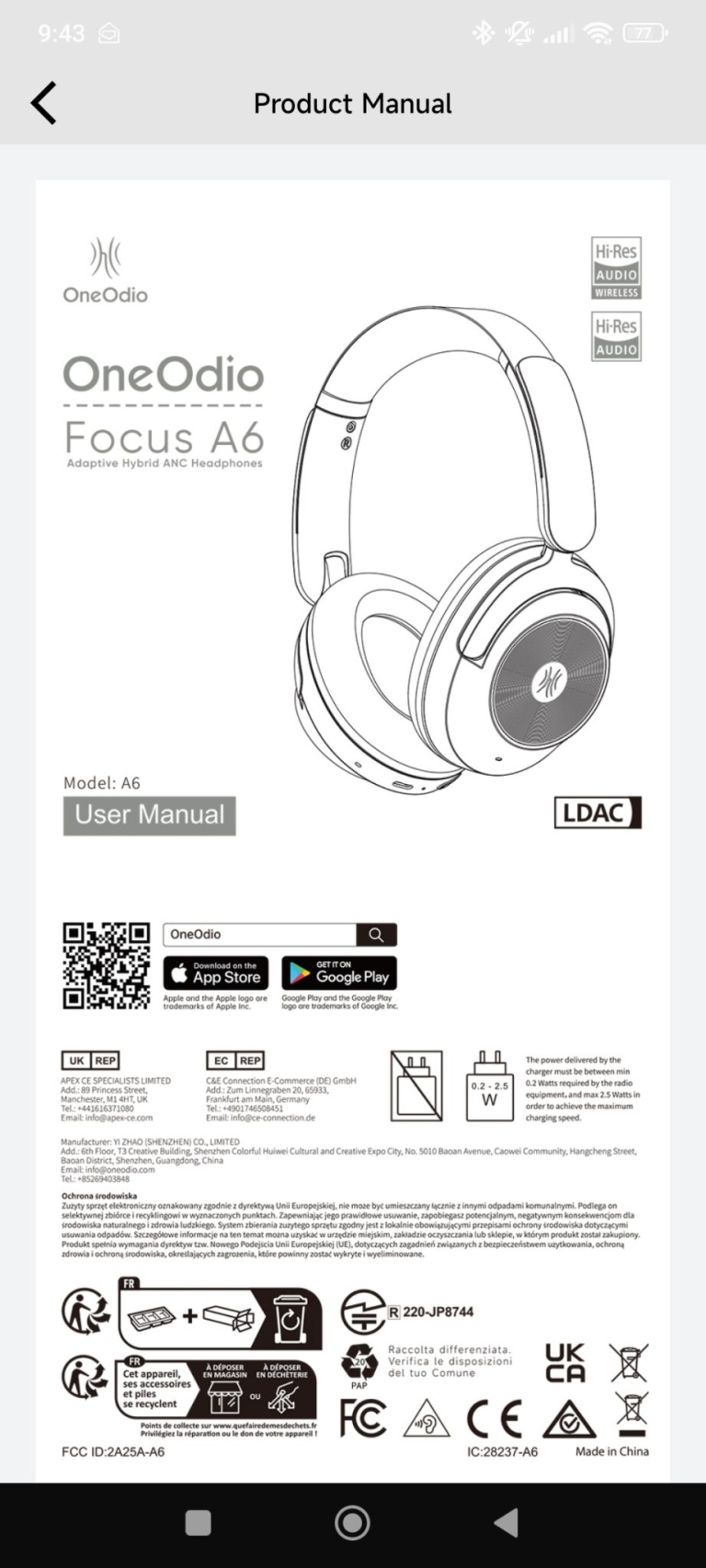 OneOdio Focus A6 Bluetooth fejhallgató teszt 34