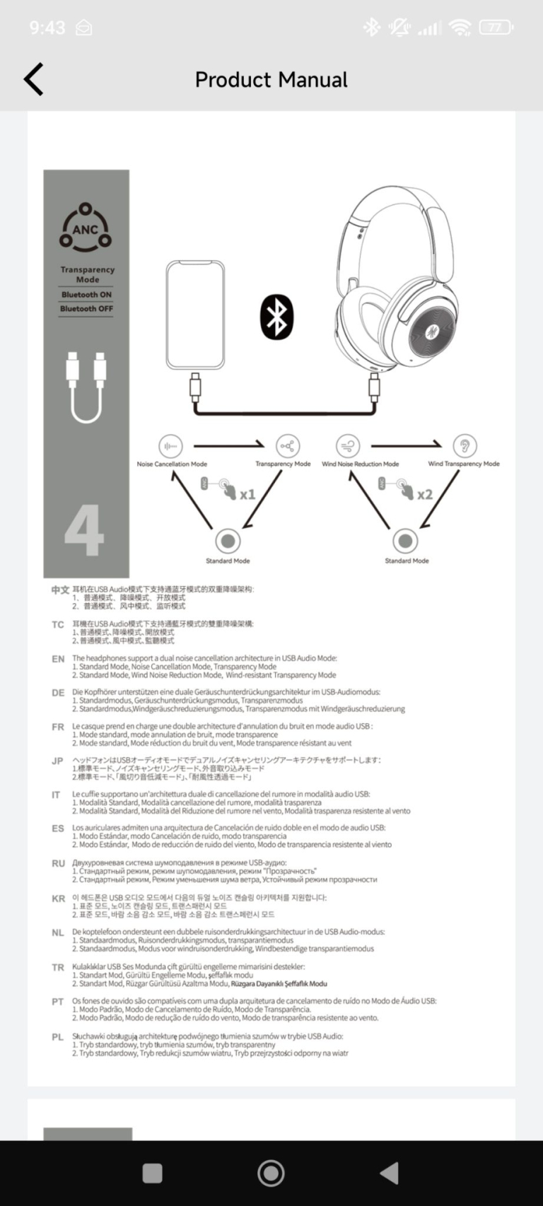 OneOdio Focus A6 Bluetooth fejhallgató teszt 35