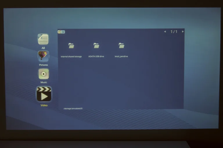 Prueba 40 del proyector Ultimea Apollo P22