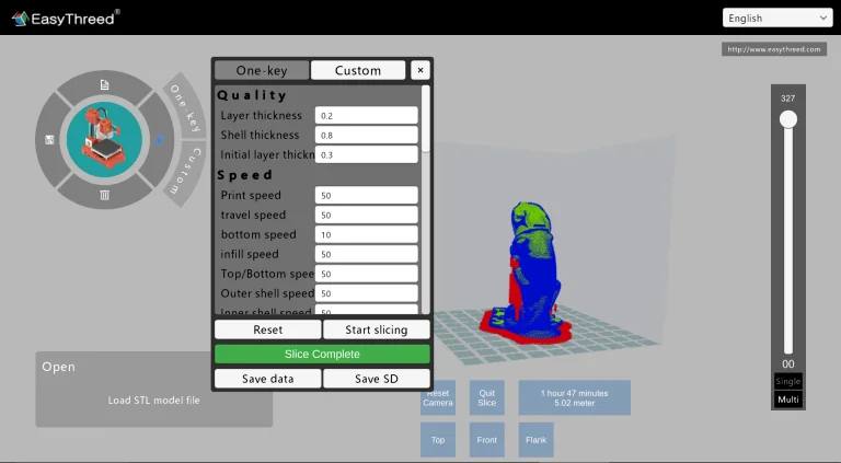 Prueba 7 de la impresora 3D EasyThreed K34