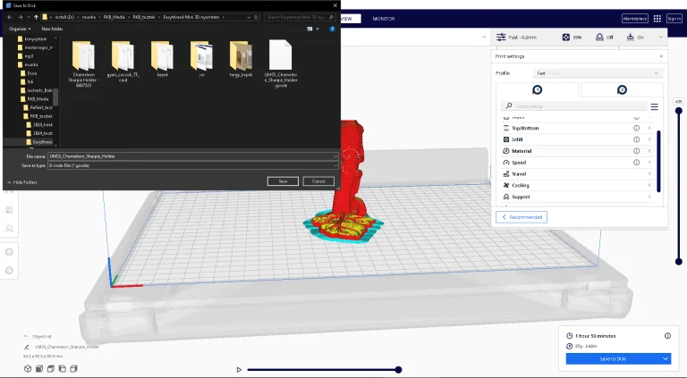 Prueba 7 de la impresora 3D EasyThreed K36